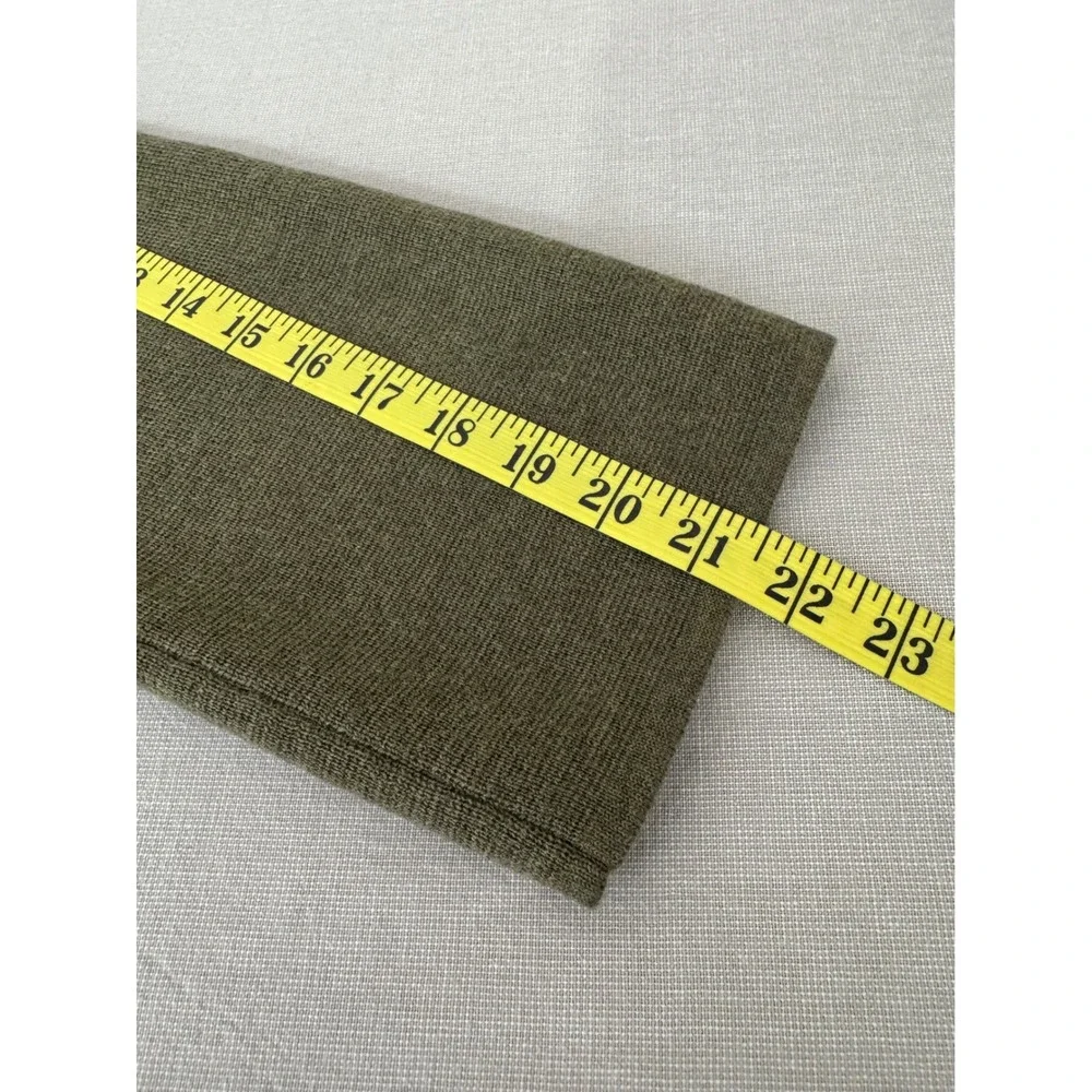 J. Crew Sweater Blazer Olive‎ Green Merino Wool Large